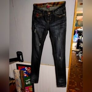 Almost Famous- Dark Wash Skinny Jeans